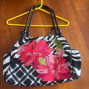 Brighton Canvas Embroidered Purse